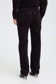 Pulz PZsally hw pant straight chocolate