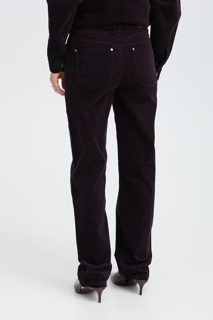 Pulz PZsally hw pant straight chocolate