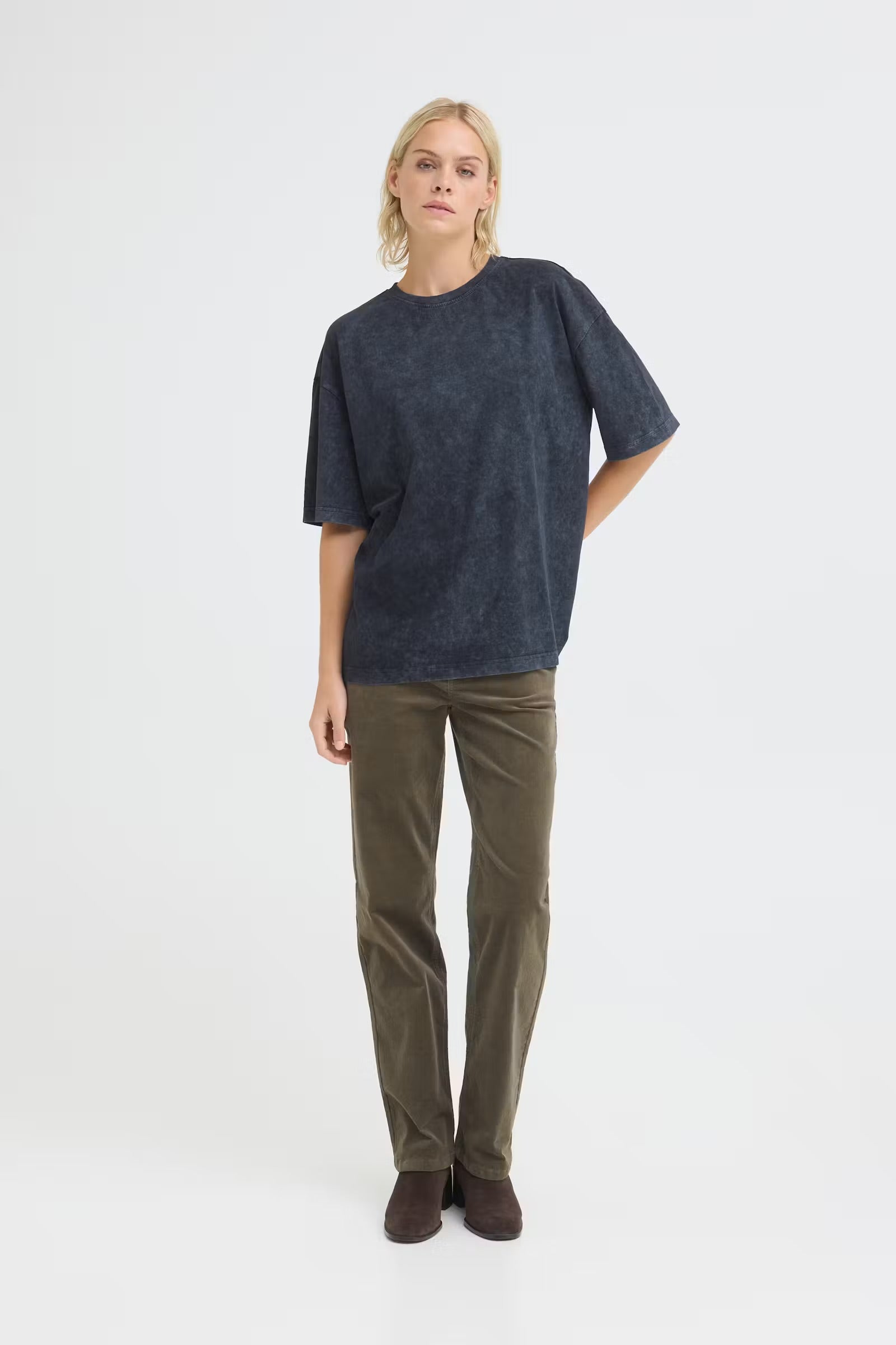 Pulz PZsally hw pant straight Olive