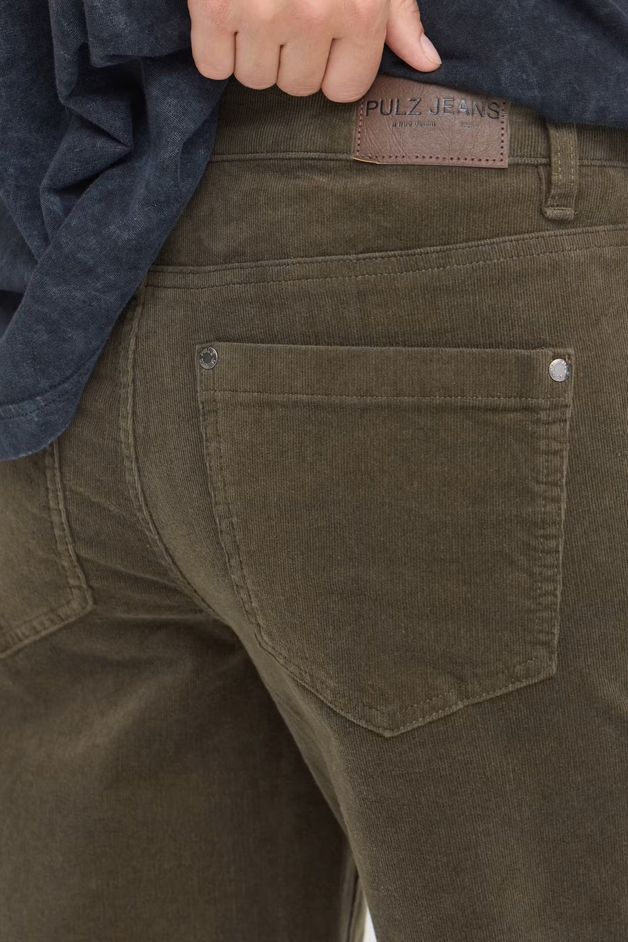 Pulz PZsally hw pant straight Olive