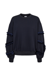 Numph NUsabby o neck sweatshirt navy