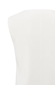 Yaya 01-010103-504 Fine knitted gilet v neck white  Sma