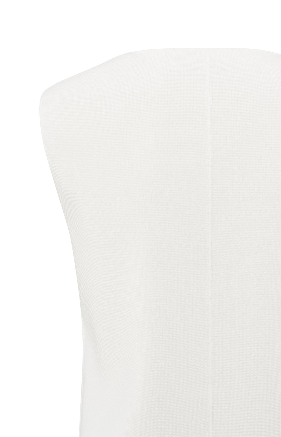 Yaya 01-010103-504 Fine knitted gilet v neck white  Sma