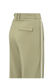 Yaya 01-3011-50 Woven trousers with stripe green