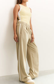 Yaya 01-3011-50 Woven trousers with stripe green