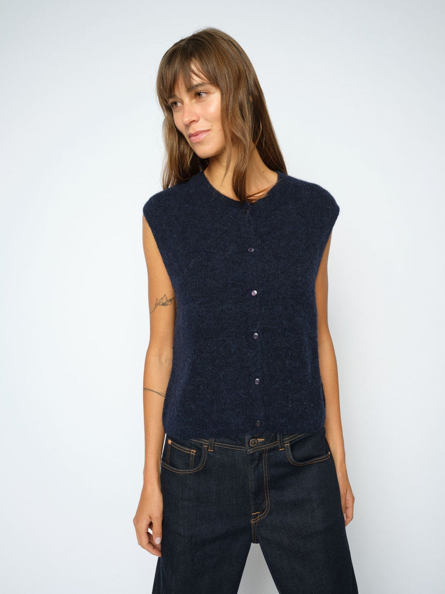 Mos Mosh MMalmine Thora knit vest Navy