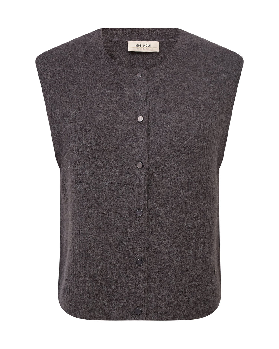 Mos mosh MMAlmine thora knit vest grey