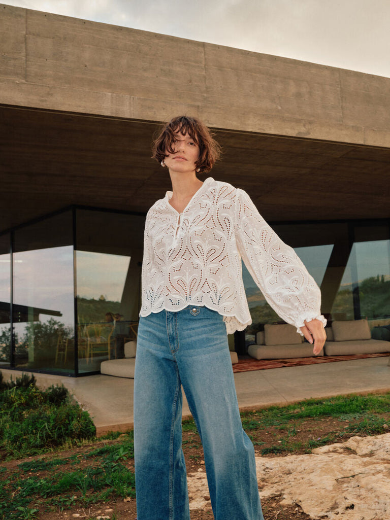 Mos Mosh MMTazzin Caza blouse white