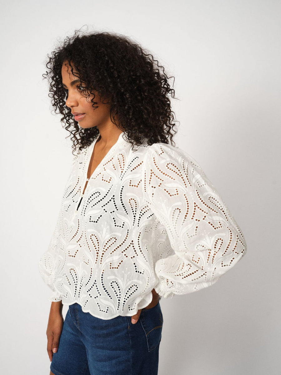 Mos Mosh MMTazzin Caza blouse white