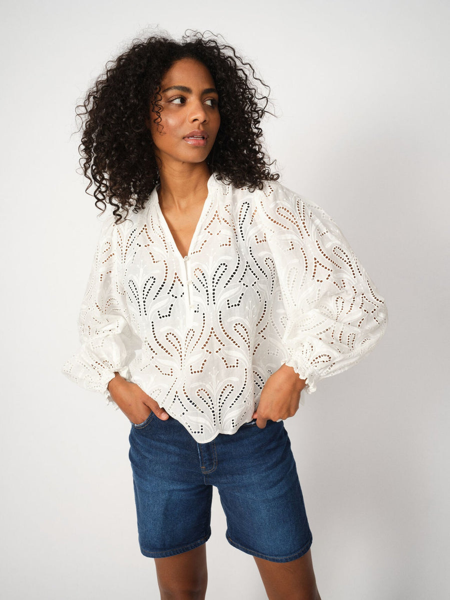 Mos Mosh MMTazzin Caza blouse white