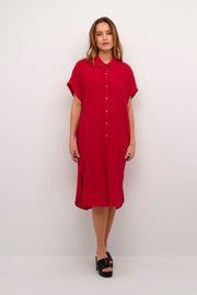 Culture CUelina kaftan dress red