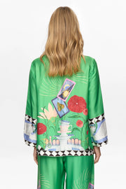 Numph Nuadelina shirt vibrant green