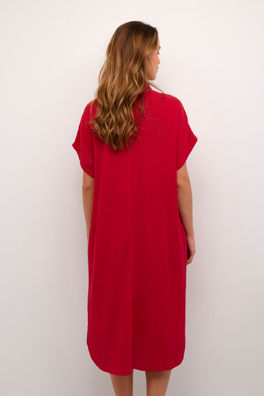 Culture CUelina kaftan dress red
