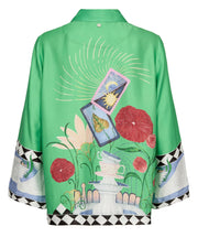 Numph Nuadelina shirt vibrant green