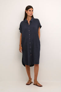 Culture CUelina kaftan dress navy