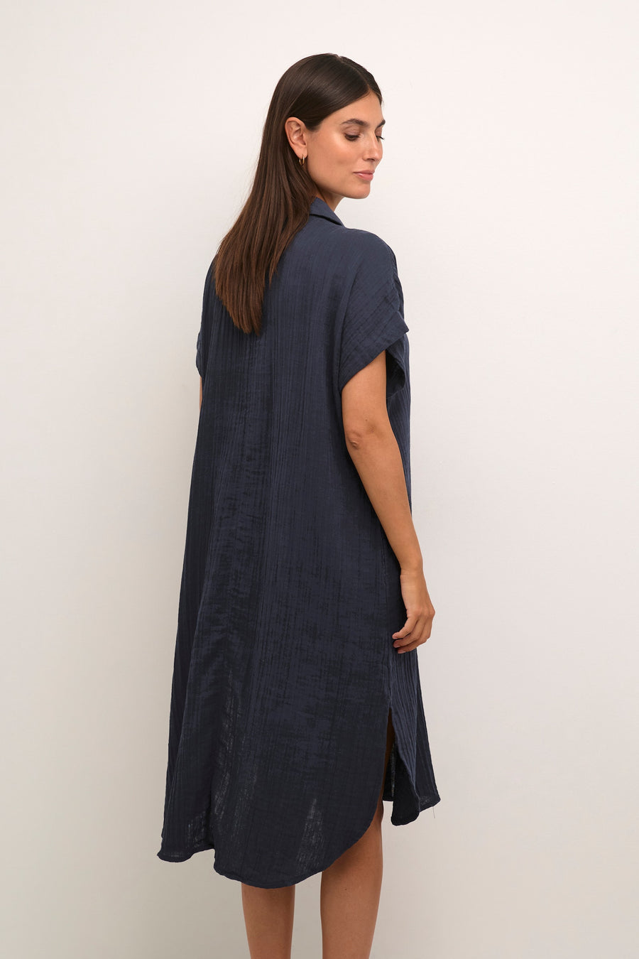 Culture CUelina kaftan dress navy