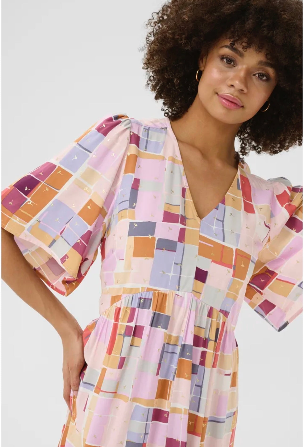 Culture CUlisbon Bello long dress pink