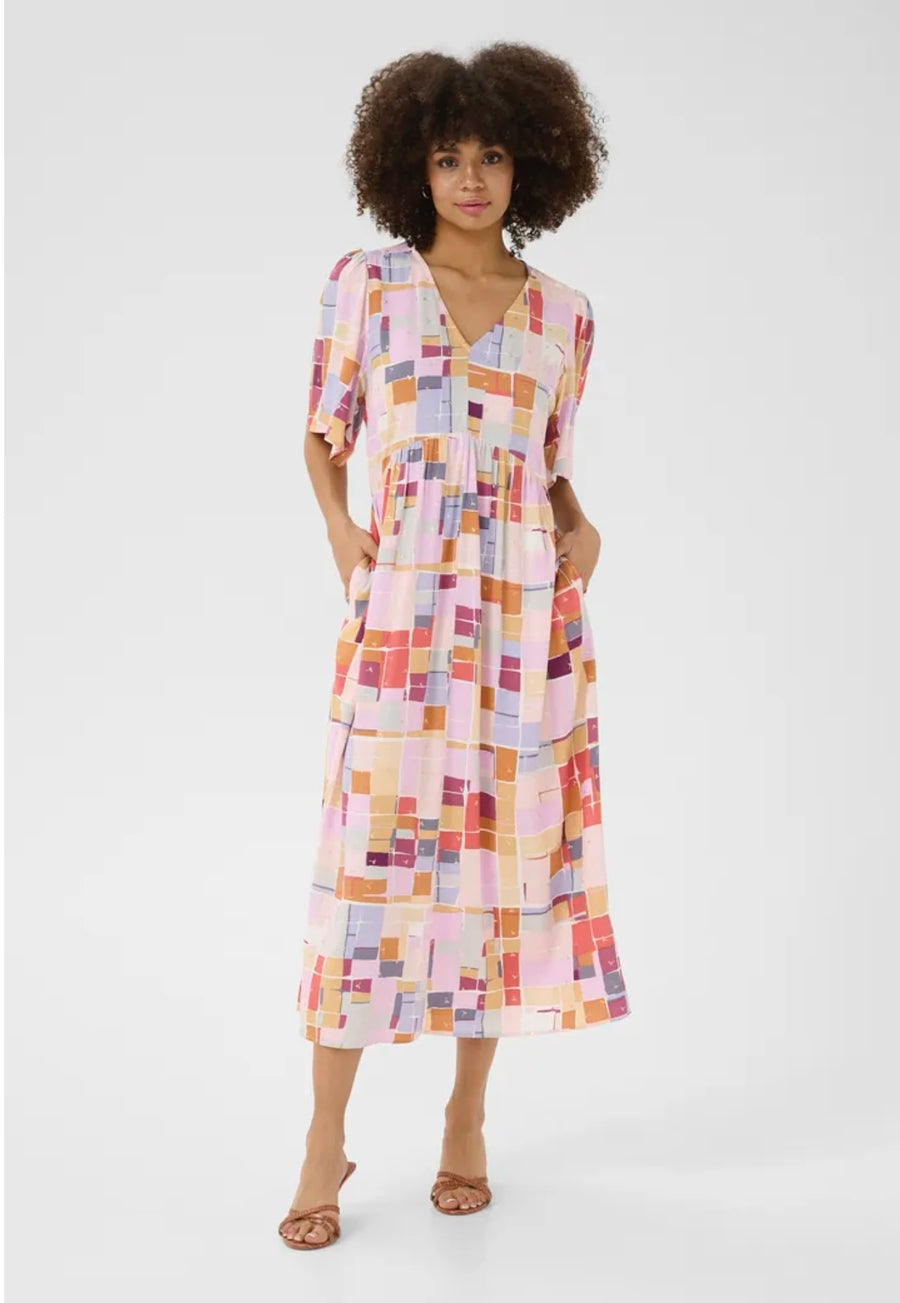 Culture CUlisbon Bello long dress pink