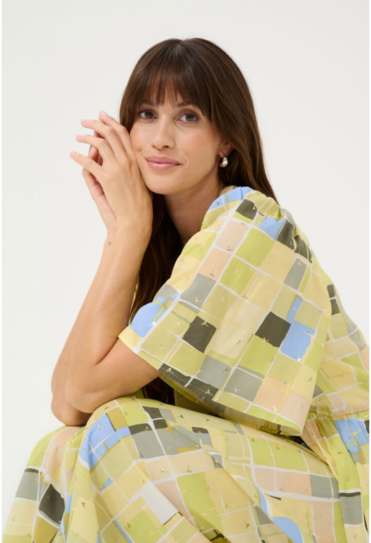 Culture CUlisbon Bello long dress green