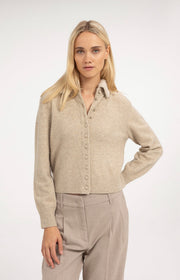 Yaya 01-010185 cardigan with collar