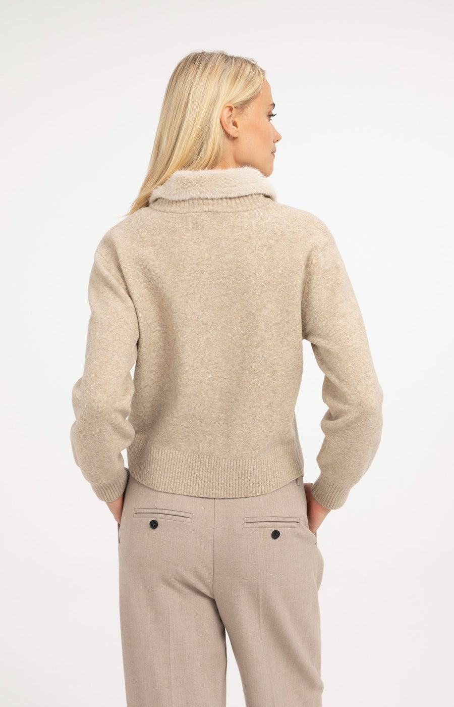 Yaya 01-010185 cardigan with collar