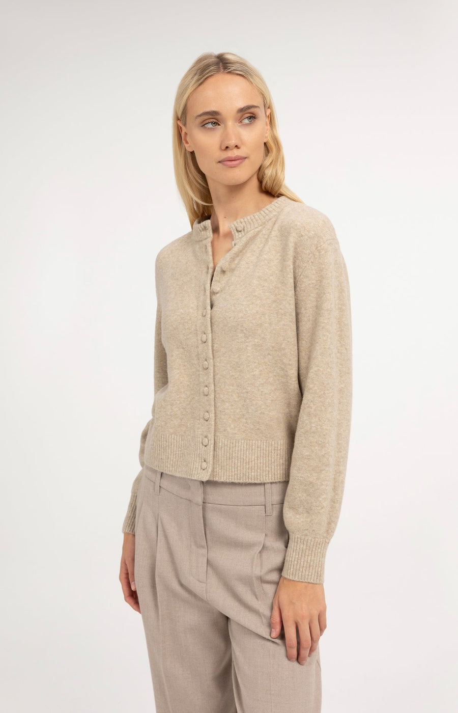 Yaya 01-010185 cardigan with collar