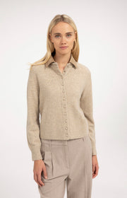 Yaya 01-010185 cardigan with collar