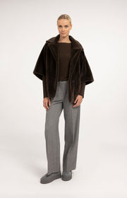 Yaya 01-301291 soft woven trousers grey