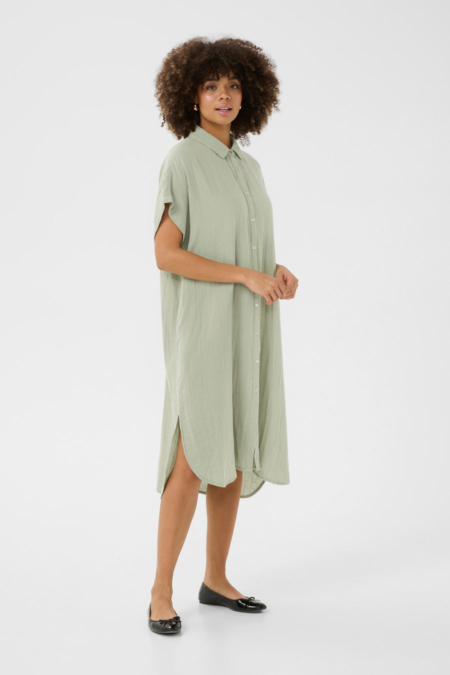 Culture CUelina Kaftan dress Khaki