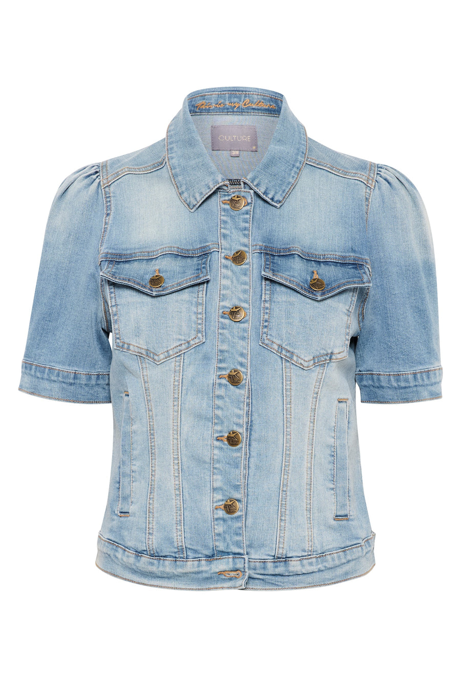Culture CUbiana SS jacket light blue wash