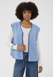 Culture CUcatina Teddy Waistcoat blue