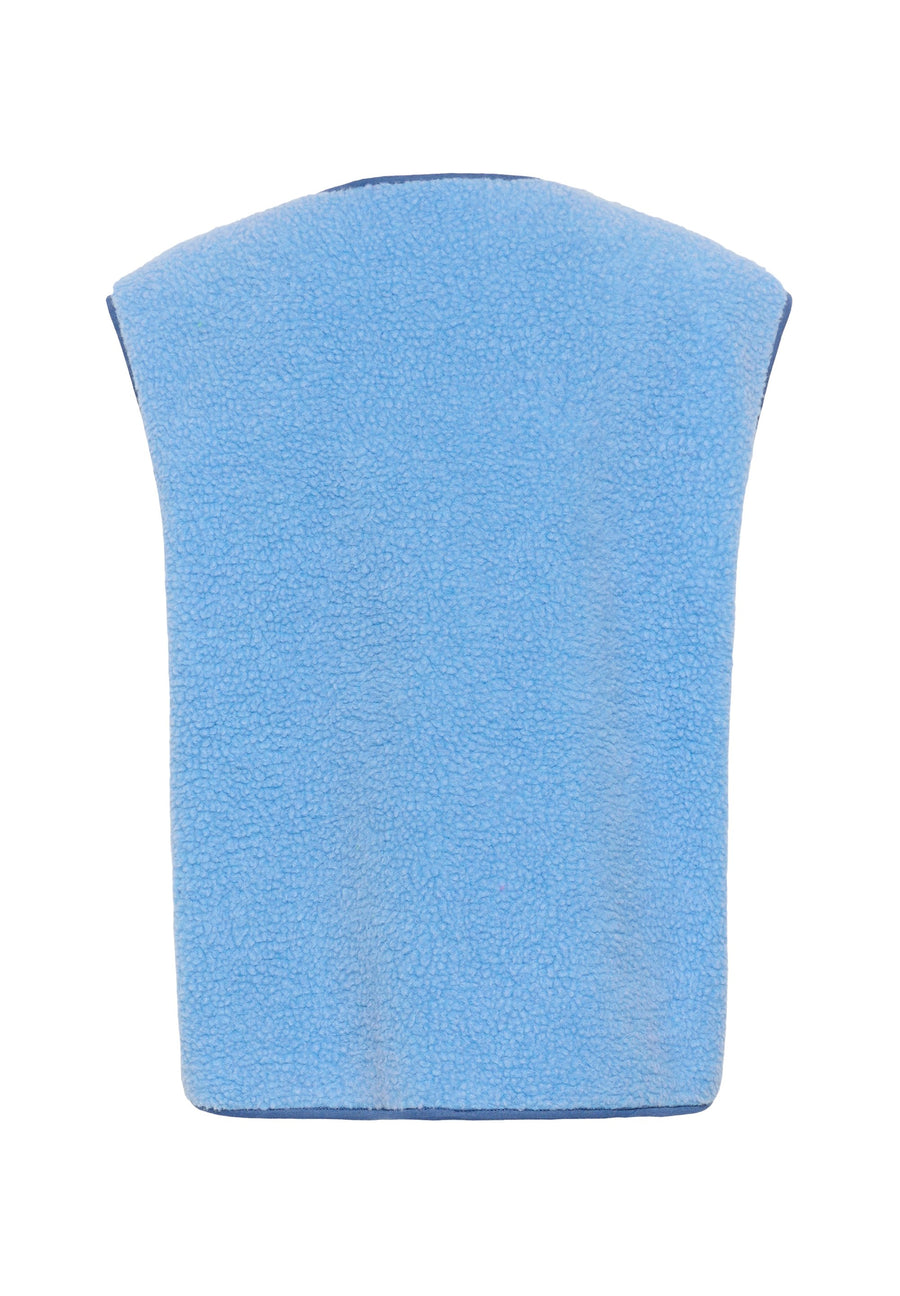Culture CUcatina Teddy Waistcoat blue