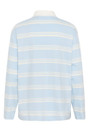 Culture CUbejse polo LS t shirt blue