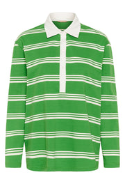 Culture CUbejse polo LS t shirt green