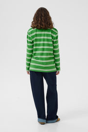 Culture CUbejse polo LS t shirt green