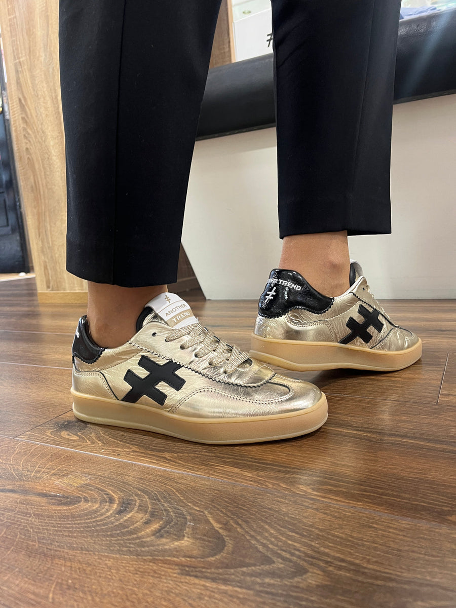 Another Trend A02584 Platino gold and black