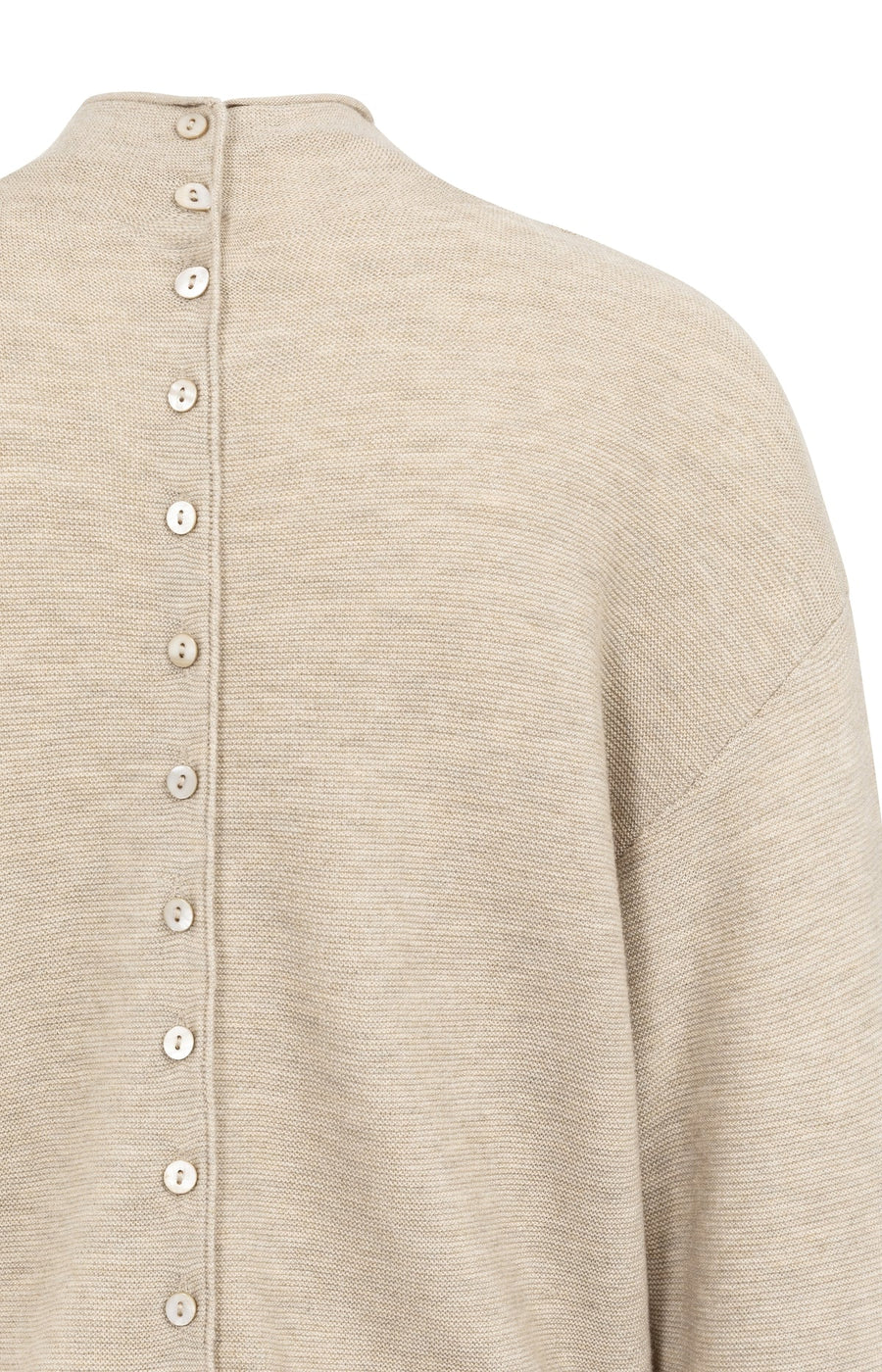 Yaya 01-000543 Textured high neck tan brown
