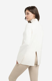 Yaya 01-000545 high neckline sweater snowfall white  La