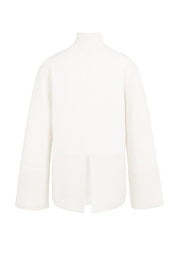 Yaya 01-000545 high neckline sweater snowfall white  La