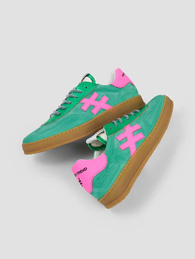 Another Trend A0321162 Silk green and pink