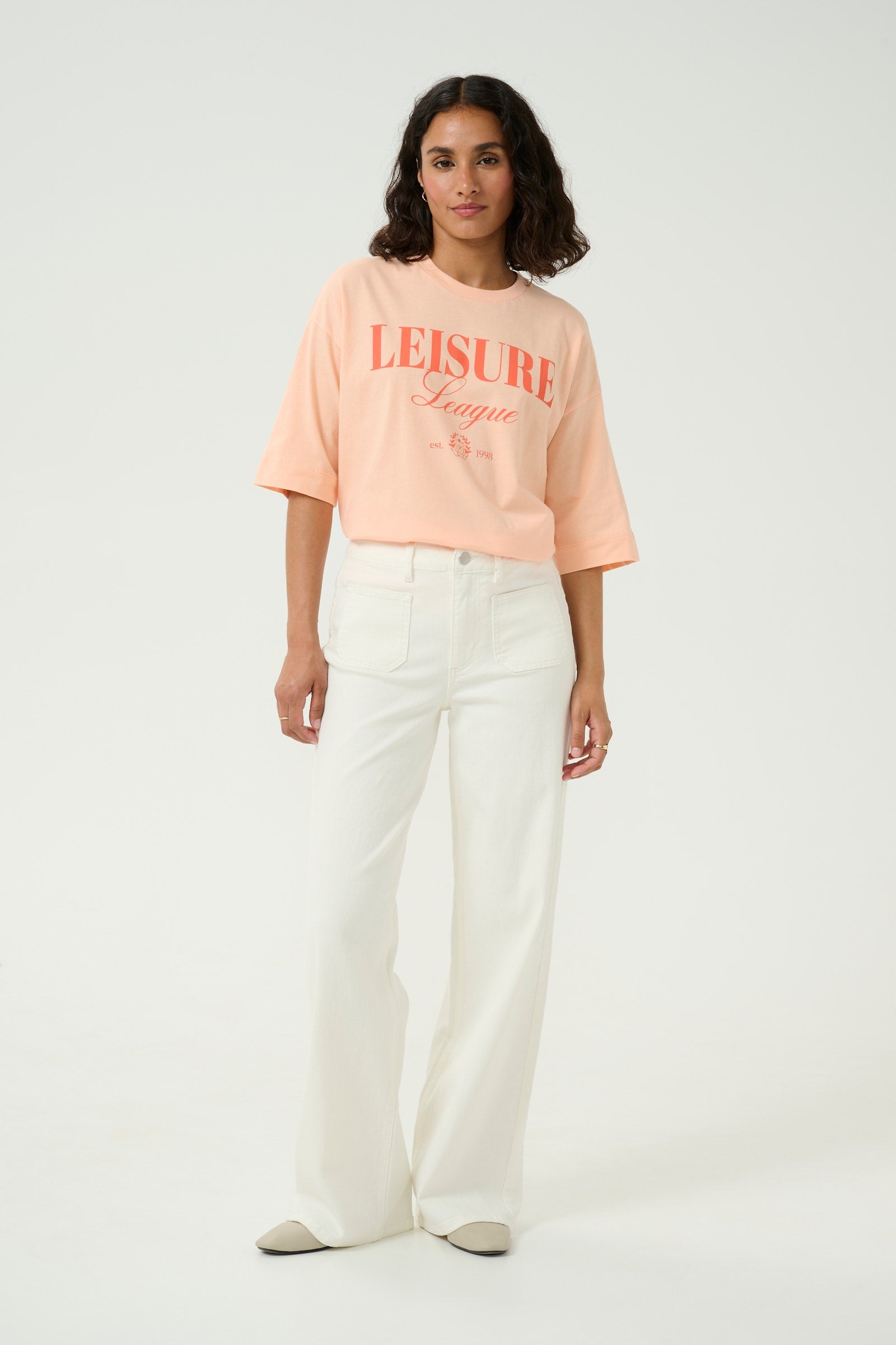 Kaffe KAkarla Twill jeans chalk
