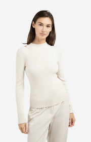 Yaya 01-000556-602 Fine ribbed sweater beige