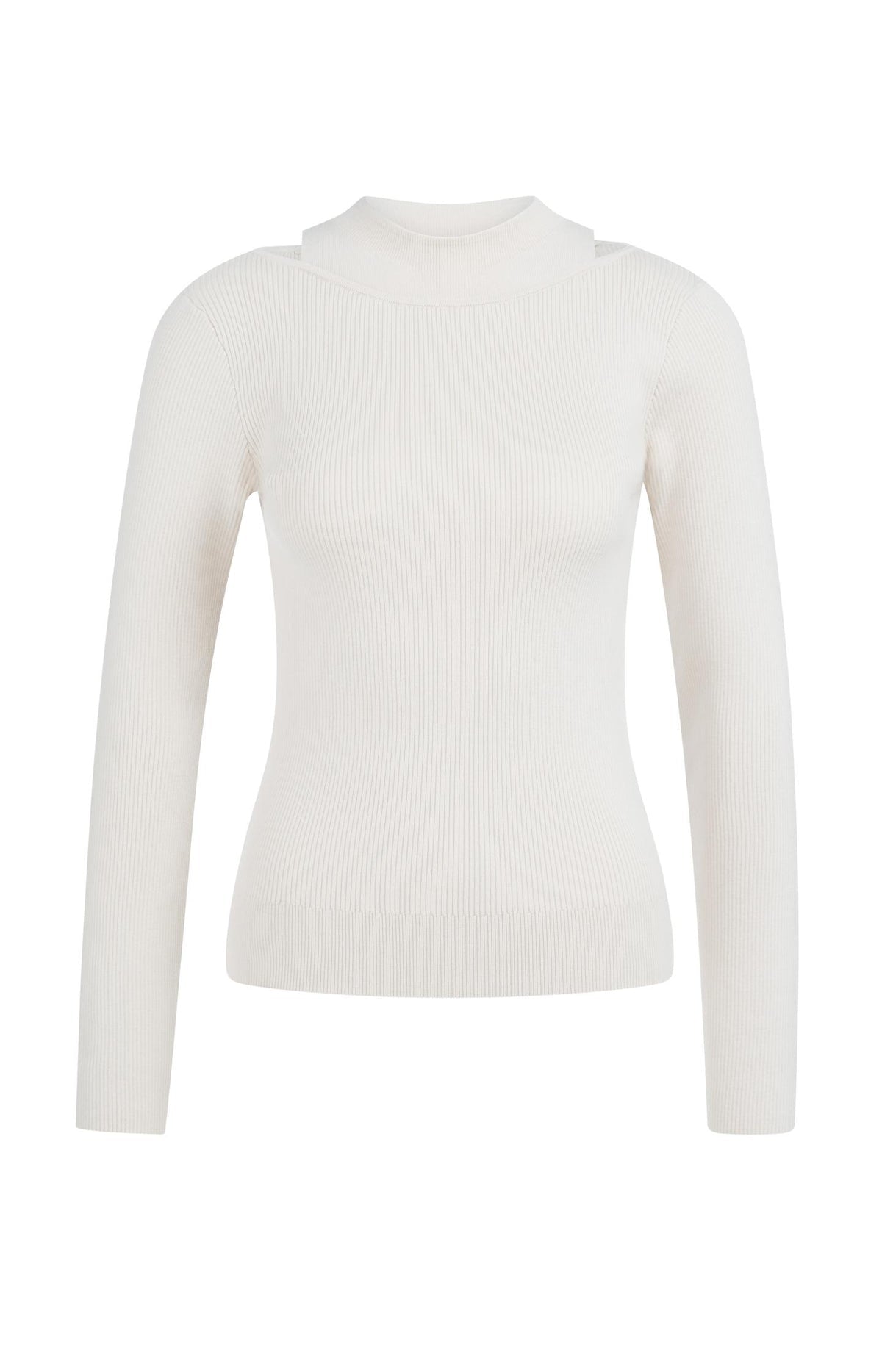 Yaya 01-000556-602 Fine ribbed sweater beige