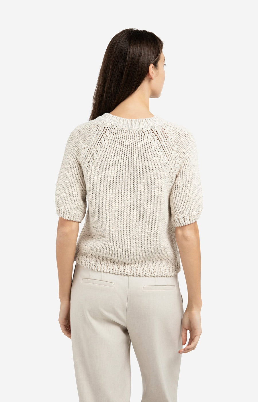 Yaya 01-000551-602 Chunky knit sweater kit beige