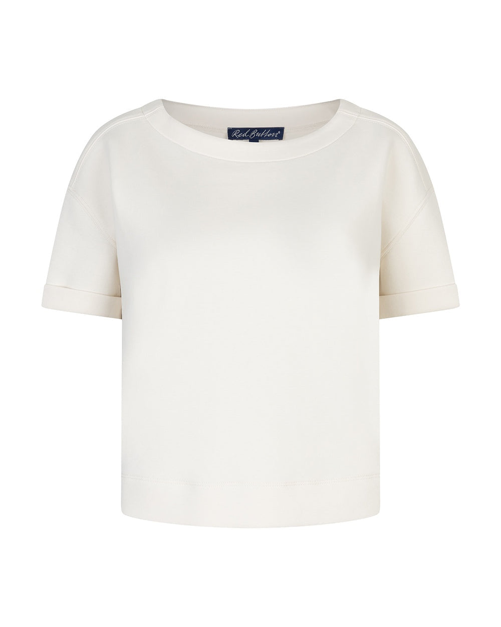 Red Button SRB4954 Skyler Scuba Top Ecru