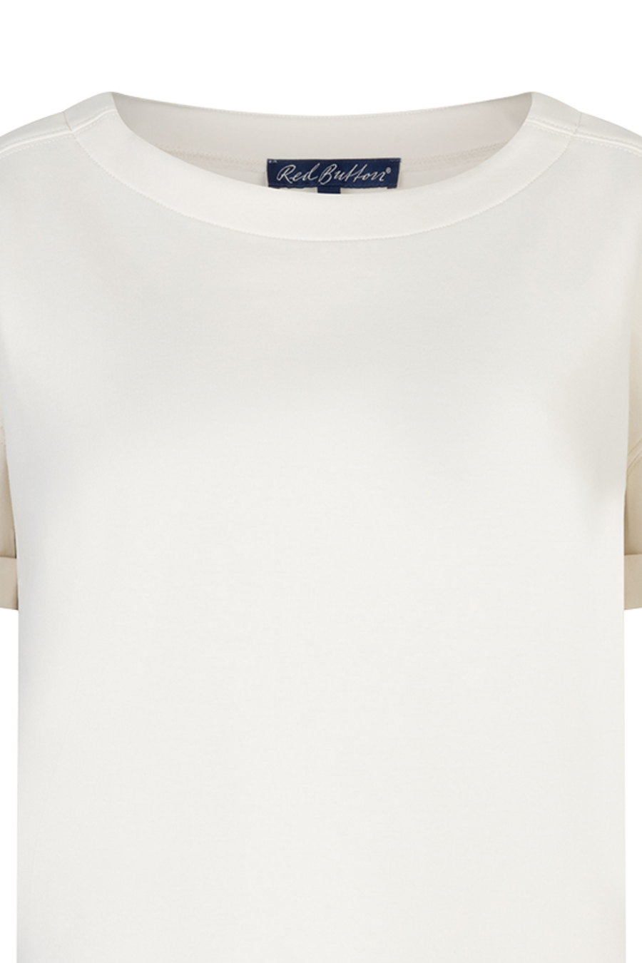 Red Button SRB4954 Skyler Scuba Top Ecru