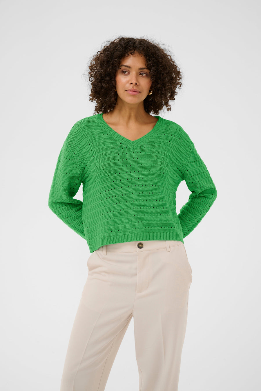 Kaffe KAmetta Pullover green