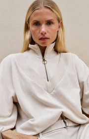 Yaya 01-109108 602 sweater with half zip