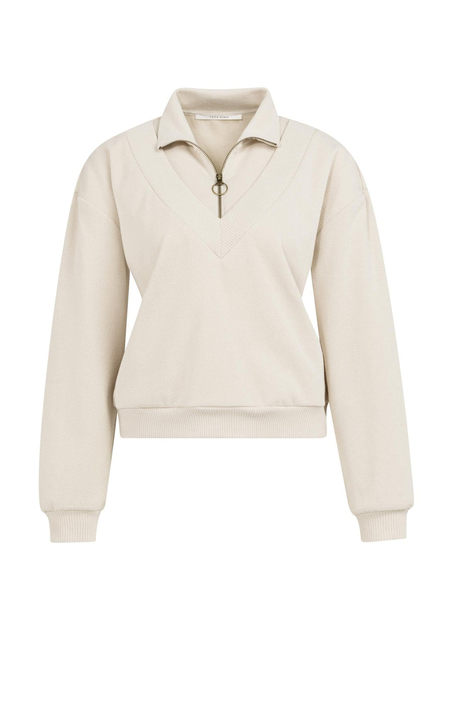 Yaya 01-109108 602 sweater with half zip