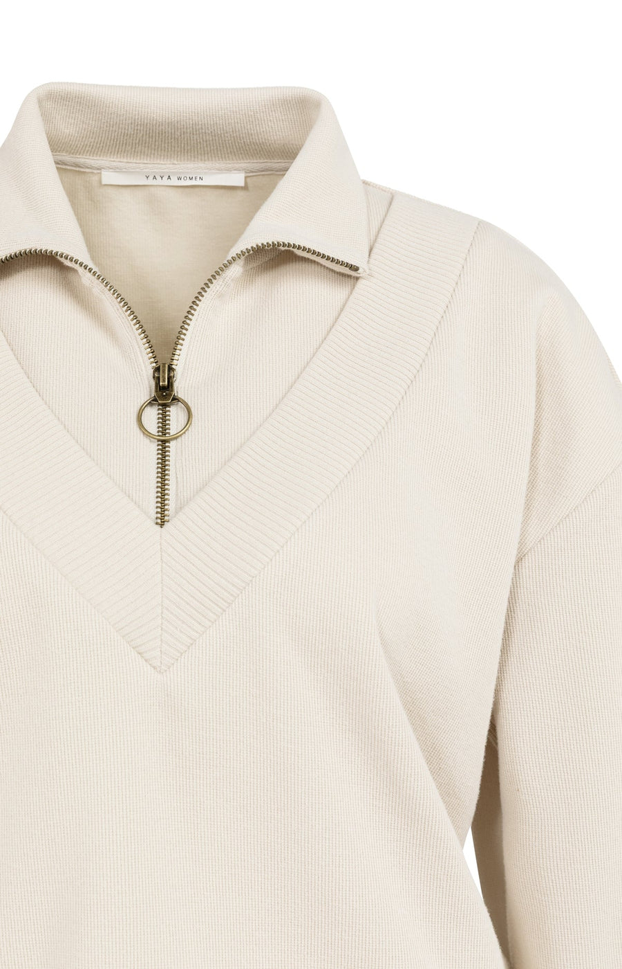 Yaya 01-109108 602 sweater with half zip